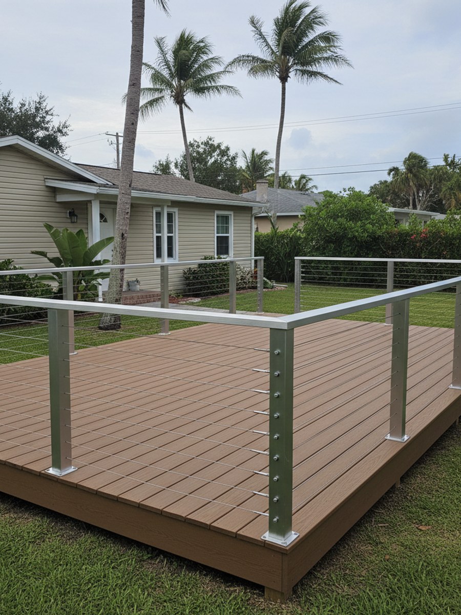 Composite Decking Installation completed by Infinite Deck Company in Hollywood, FL