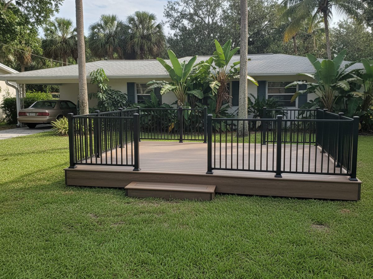 Deck Staining & Sealing completed by Infinite Deck Company in Hallandale Beach, FL